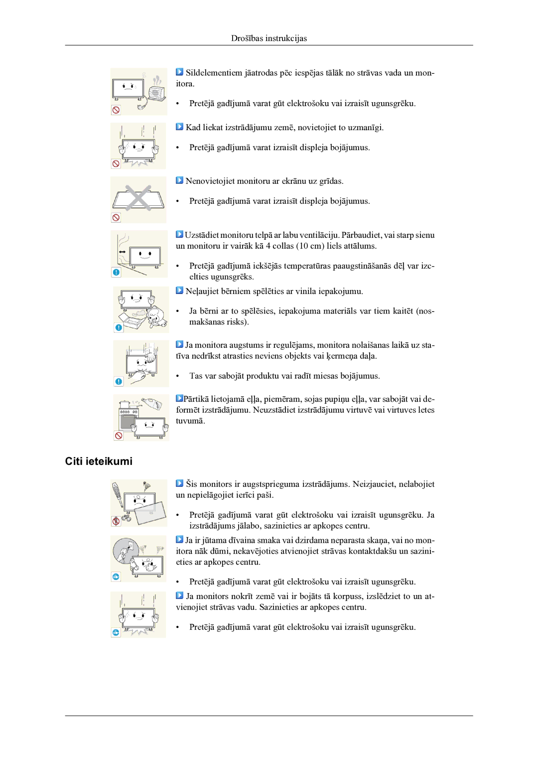 Samsung LH46OLBPPGC/EN manual Citi ieteikumi 