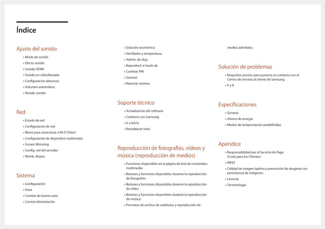 Samsung LH55OMDPWBC/EN, LH46OMDPWBC/EN, LH75OMDPWBC/EN, LH75OMDPKBC/EN, LH46OMDPKBC/EN, LH55OMDPKBC/EN manual Sistema 