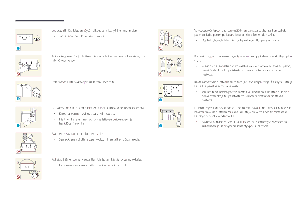 Samsung LH55OMDPKBC/EN, LH46OMDPWBC/EN, LH75OMDPWBC/EN, LH75OMDPKBC/EN, LH55OMDPWBC/EN, LH46OMDPKBC/EN manual 