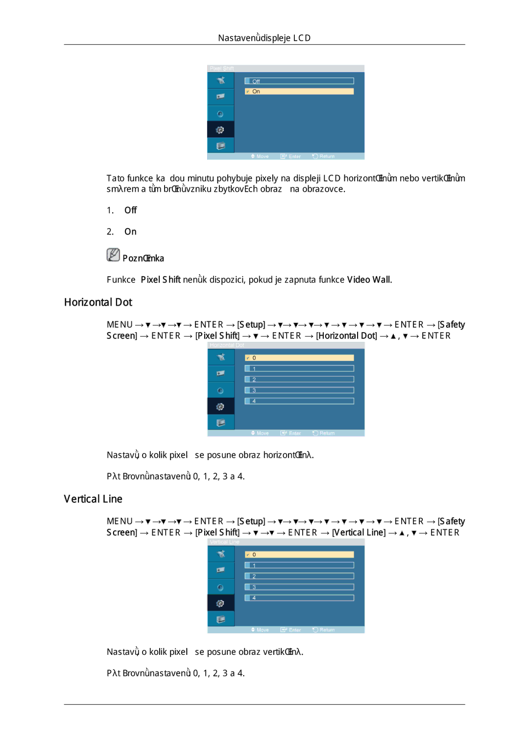 Samsung LH46OUTQGF/EN manual Horizontal Dot, Vertical Line 