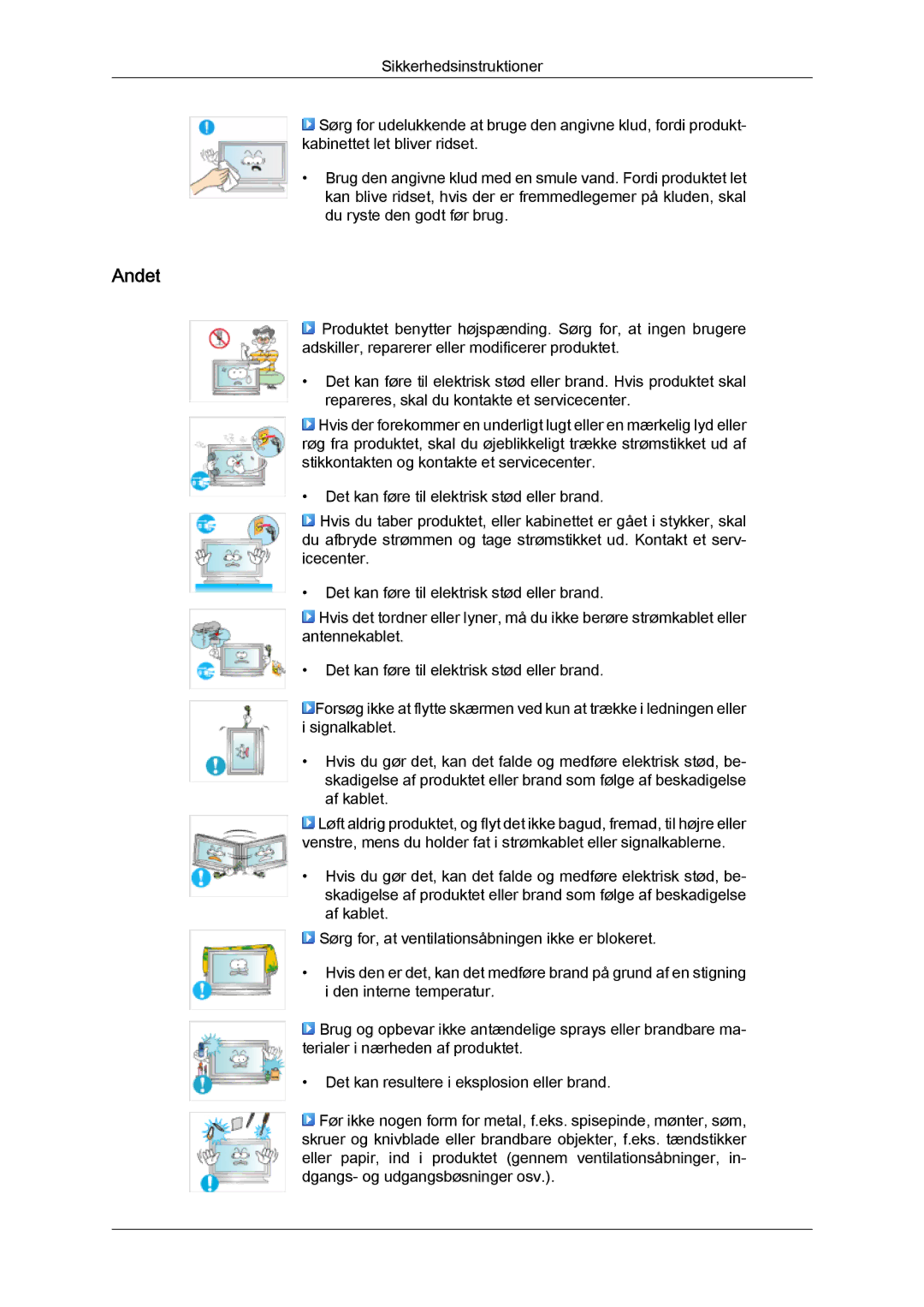 Samsung LH46OUTQGF/EN manual Andet 