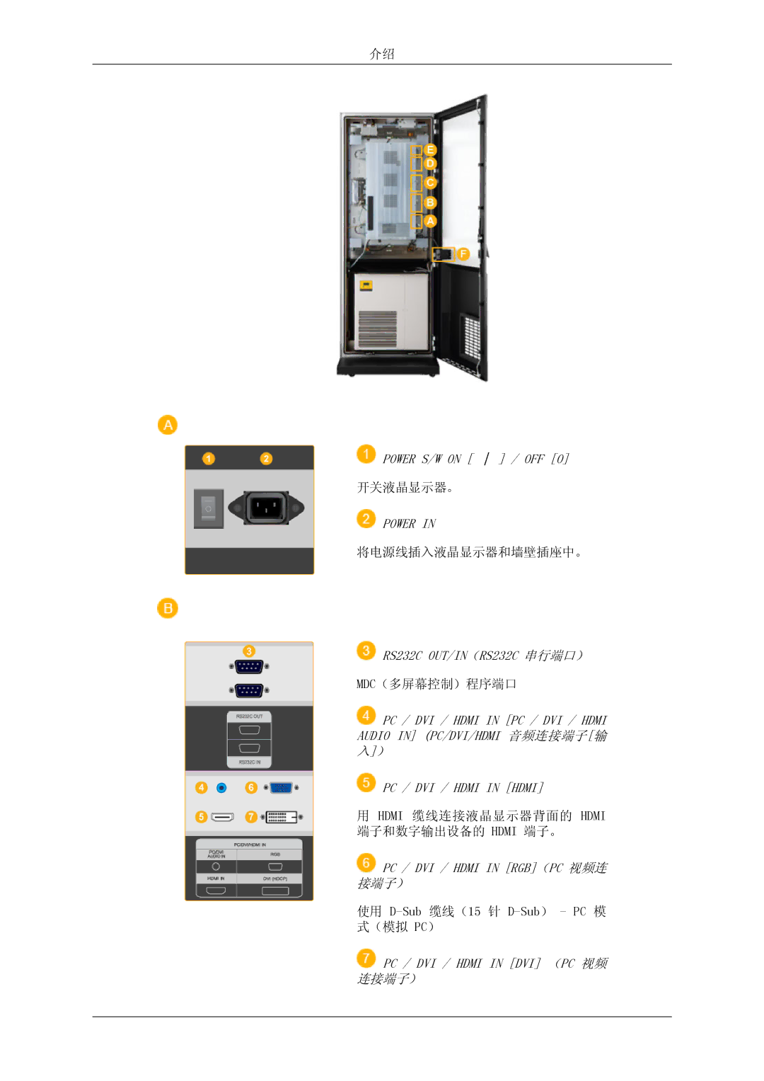 Samsung LH46OUTQGF/EN manual Power 