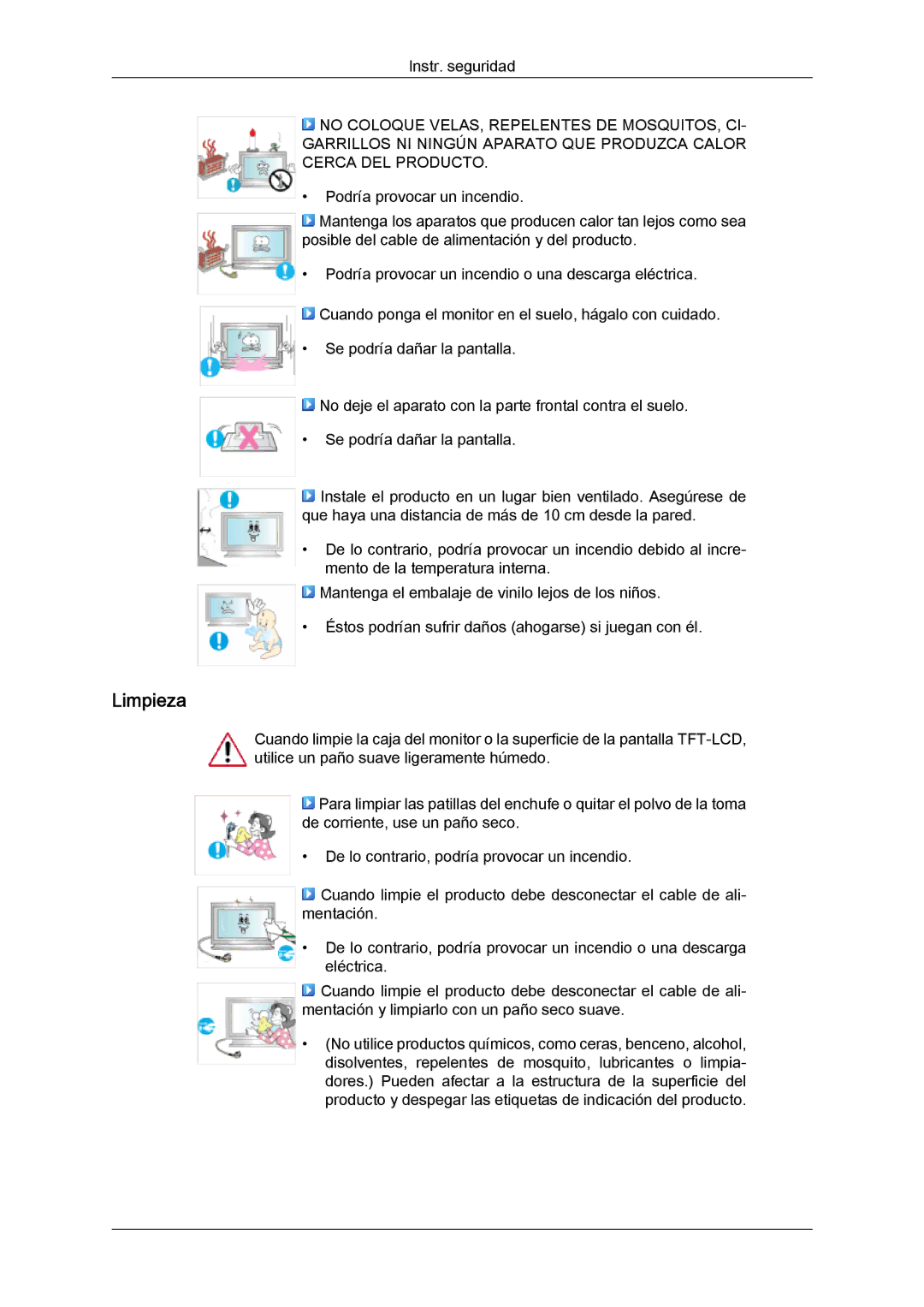 Samsung LH46OUTQGW/EN, LH46OUTQGF/EN manual Limpieza 