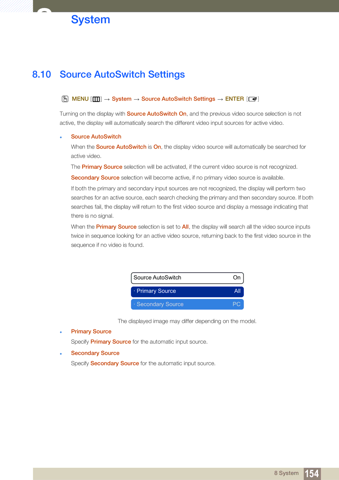 Samsung LH46SLBPLBC/XJ, LH46SLBPLBC/EN, LH46SLBPLBC/NG manual Source AutoSwitch Settings 