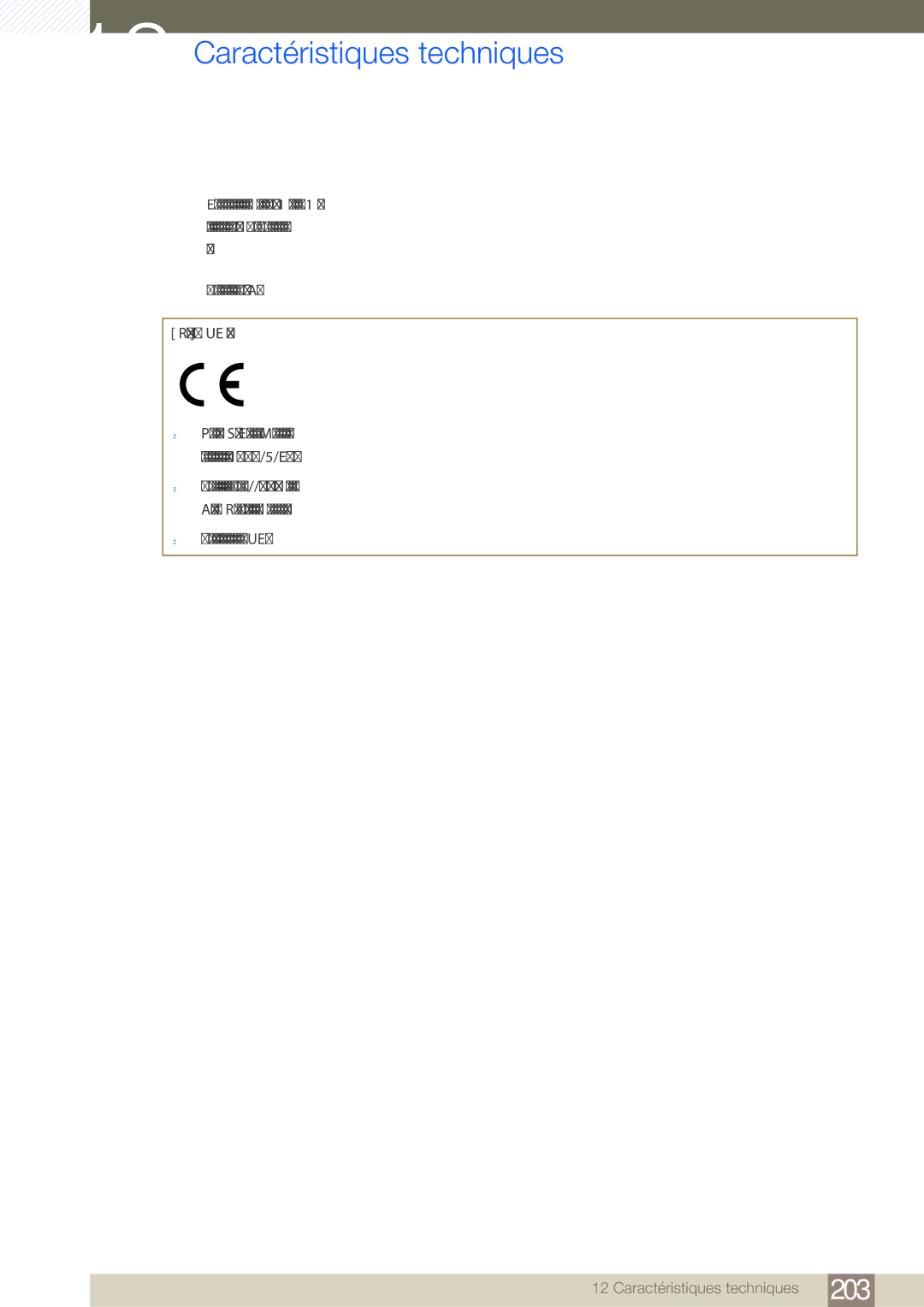 Samsung LH46SLBPLBC/EN manual Caractéristiques techniques 