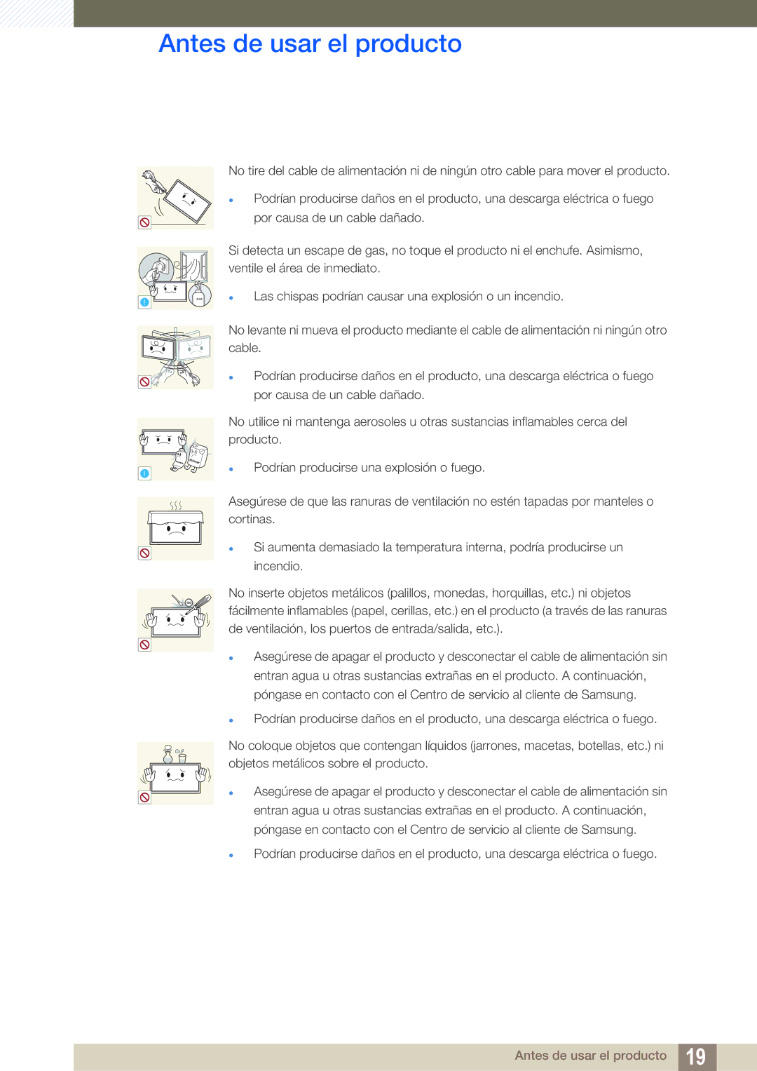 Samsung LH46SLBPLBC/EN manual Gas 