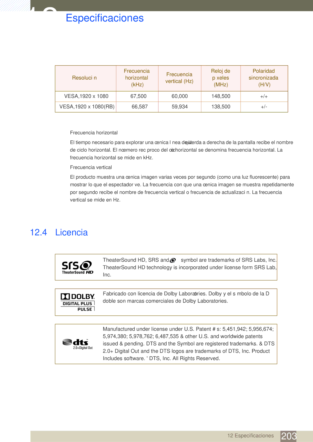 Samsung LH46SLBPLBC/EN manual Licencia 