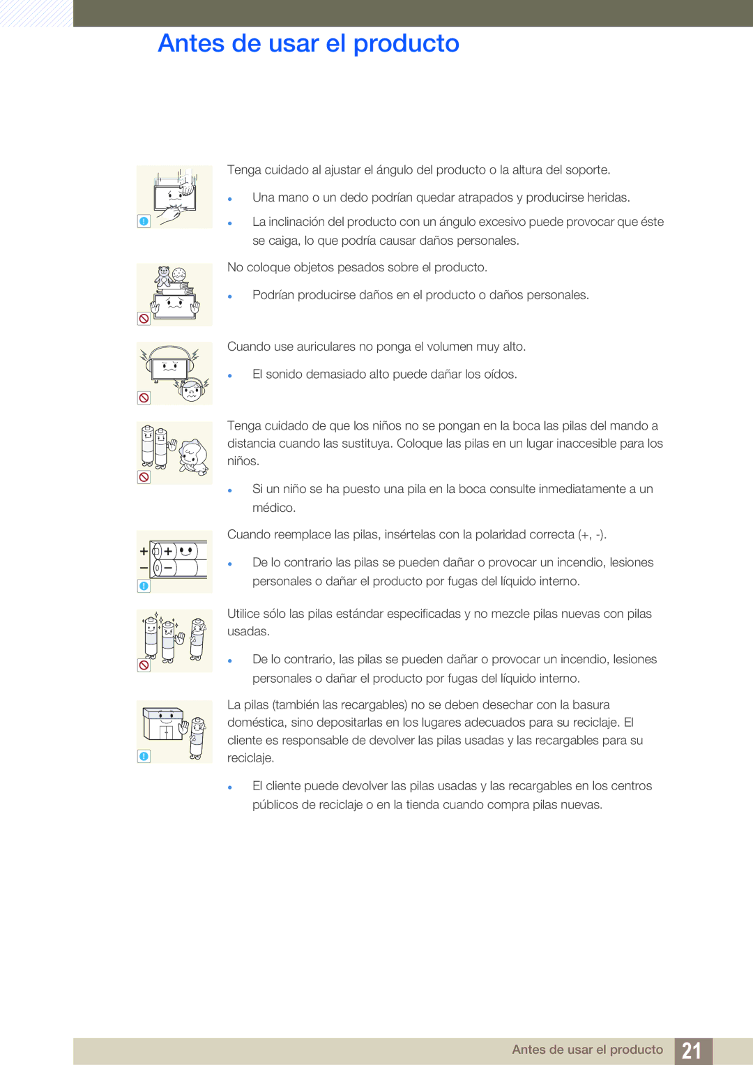 Samsung LH46SLBPLBC/EN manual Antes de usar el producto 