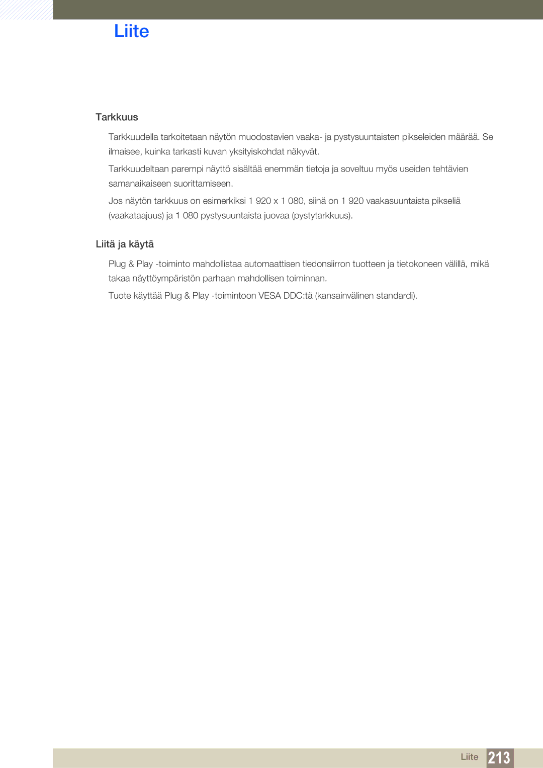 Samsung LH46SLBPLBC/EN manual Tarkkuus 