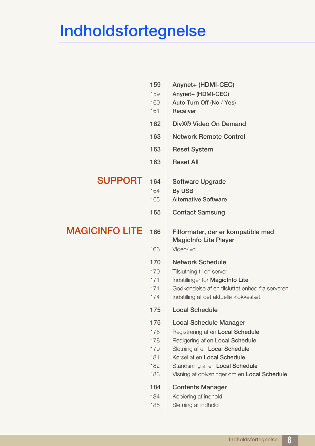 Samsung LH46SLBPLBC/EN manual Support 