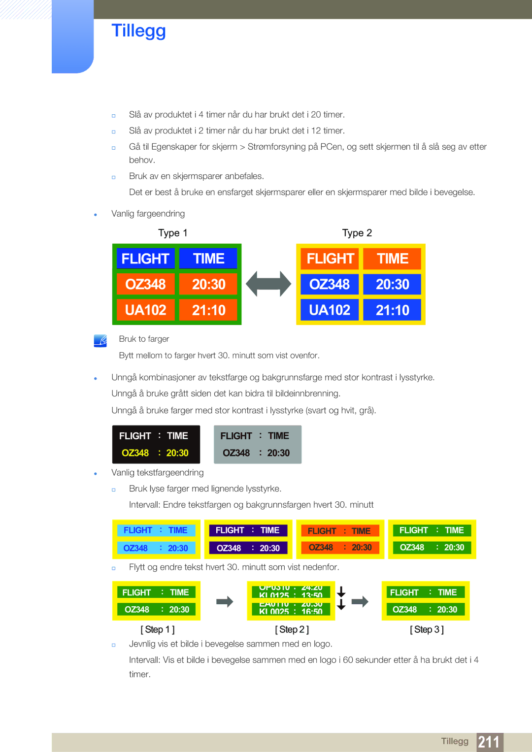 Samsung LH46SLBPLBC/EN manual Flight Time 