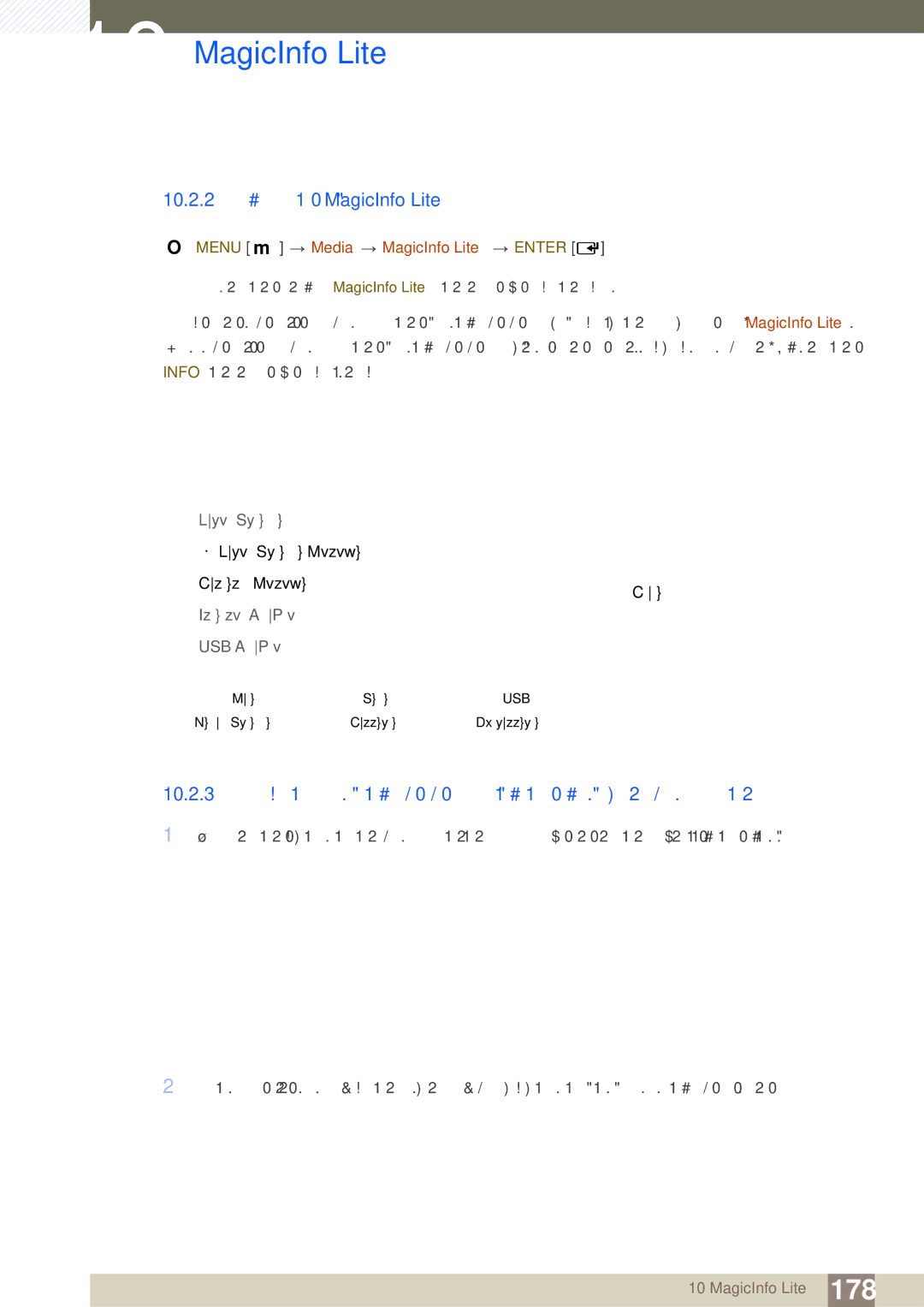 Samsung LH46SLBPLBC/EN manual 10.2.2 Ρυθμίσεις MagicInfo Lite, 10.2.3 Έγκριση μιας συνδεδεμένης συσκευής από το διακομιστή 