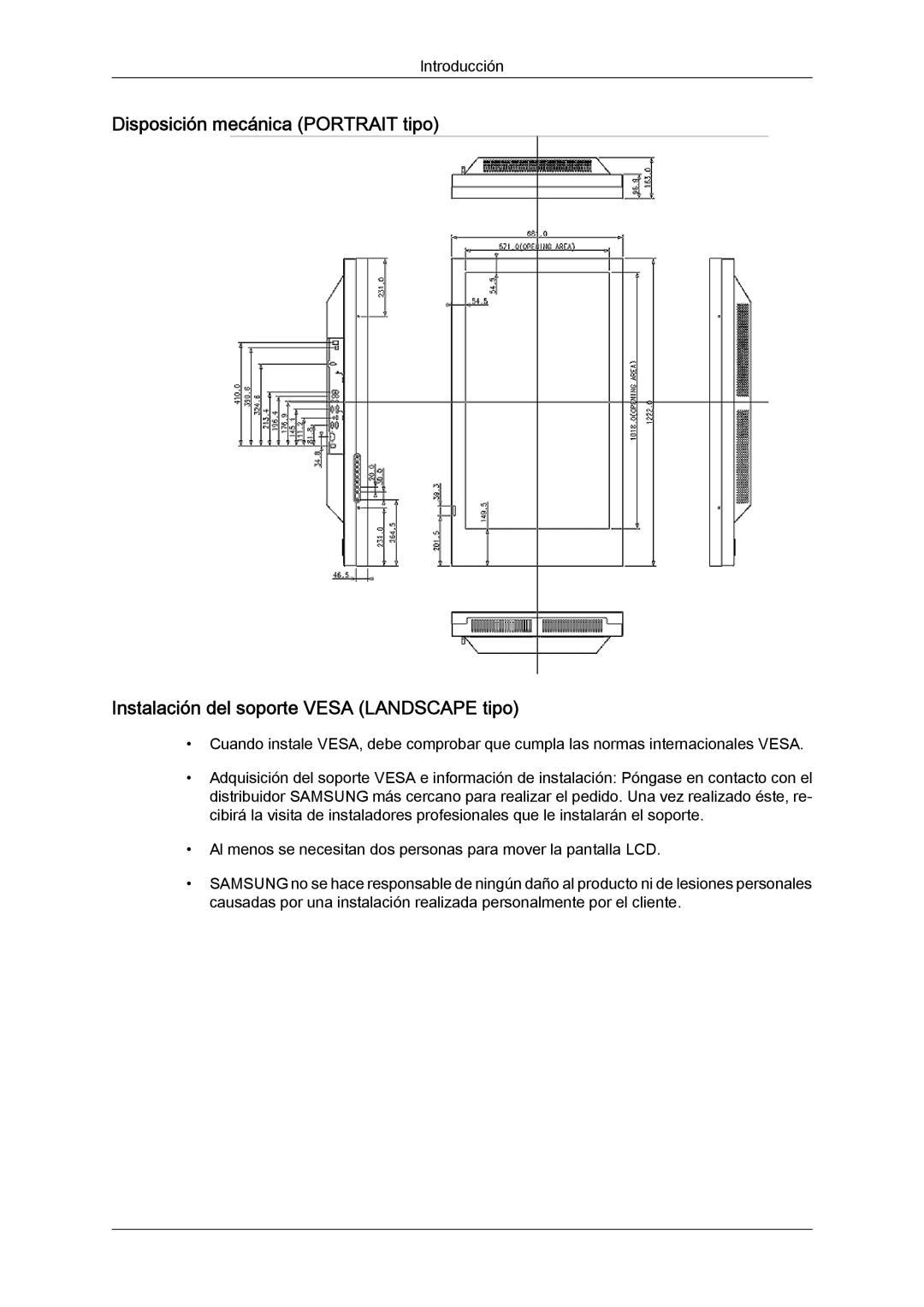 Samsung LH46SOUQSC/EN, LH46SOTMBC/EN, LH46SOPMBC/EN, LH46SOUMSC/EN, LH46SOQMSC/EN, LH46SOPQBC/EN manual Introducción 