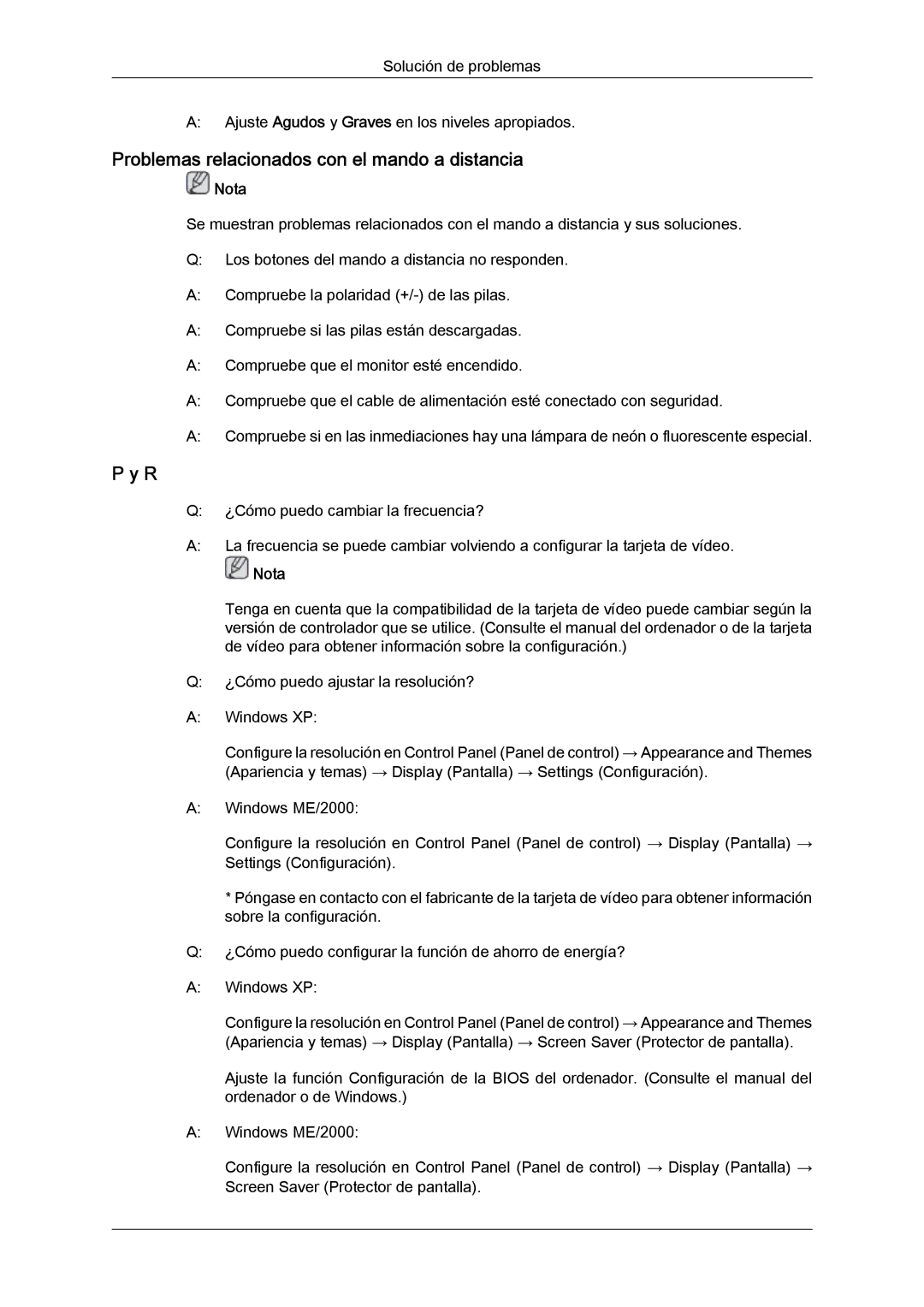 Samsung LH46SOUQSC/EN, LH46SOTMBC/EN, LH46SOPMBC/EN, LH46SOUMSC/EN manual Problemas relacionados con el mando a distancia 