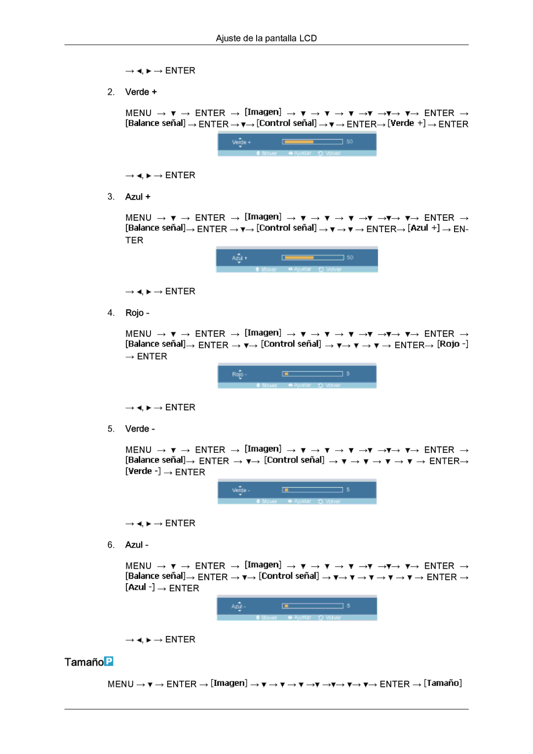 Samsung LH46SOUQSC/EN, LH46SOTMBC/EN, LH46SOPMBC/EN, LH46SOUMSC/EN, LH46SOQMSC/EN, LH46SOPQBC/EN manual Tamaño 