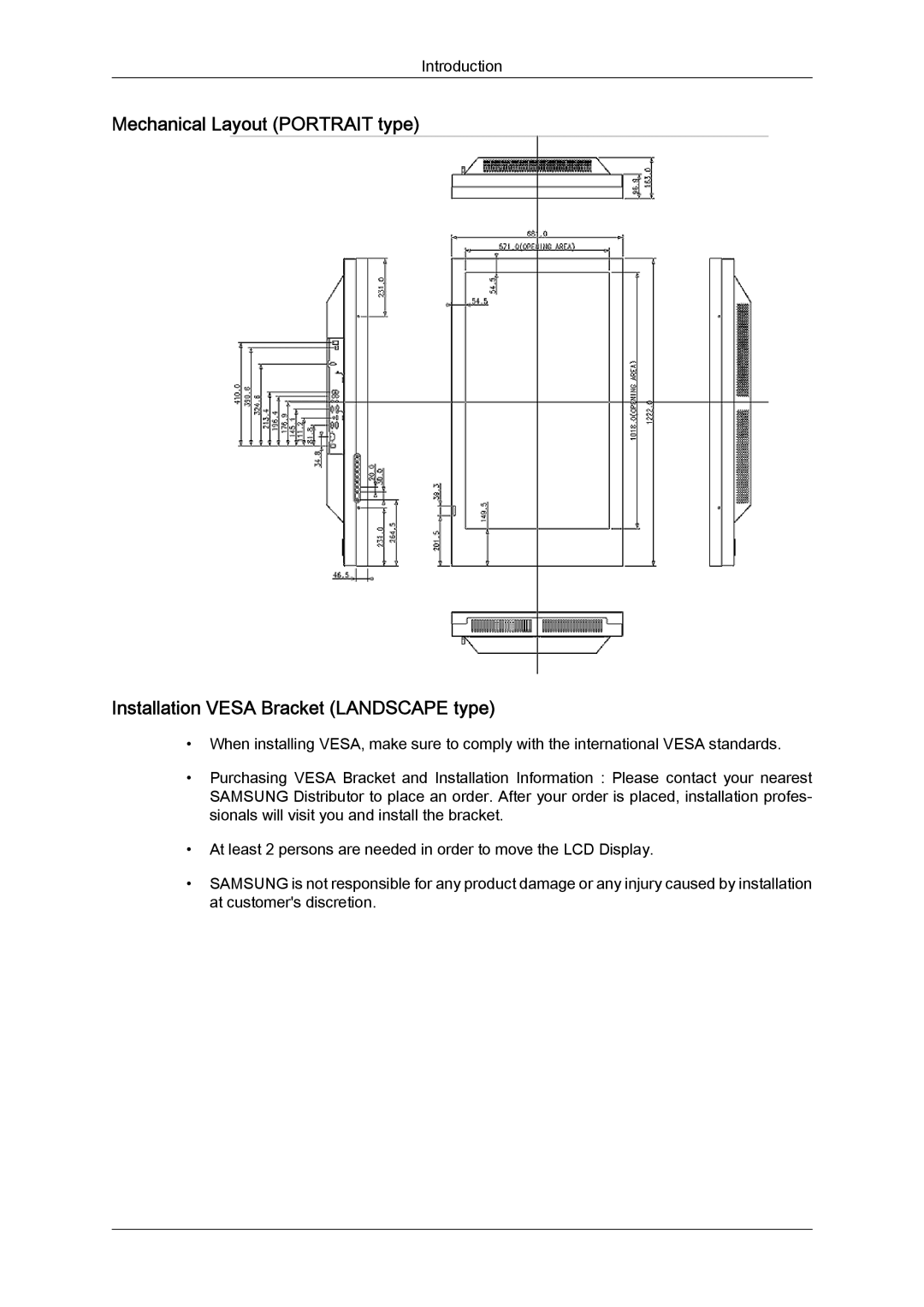 Samsung LH46SOPMBC/XJ, LH46SOUQSC/EN, LH46SOTMBC/EN, LH46SOQQSC/EN, LH46SOPMBC/EN, LH46SOUMSC/EN, LH46SOTQBC/EN Introduction 