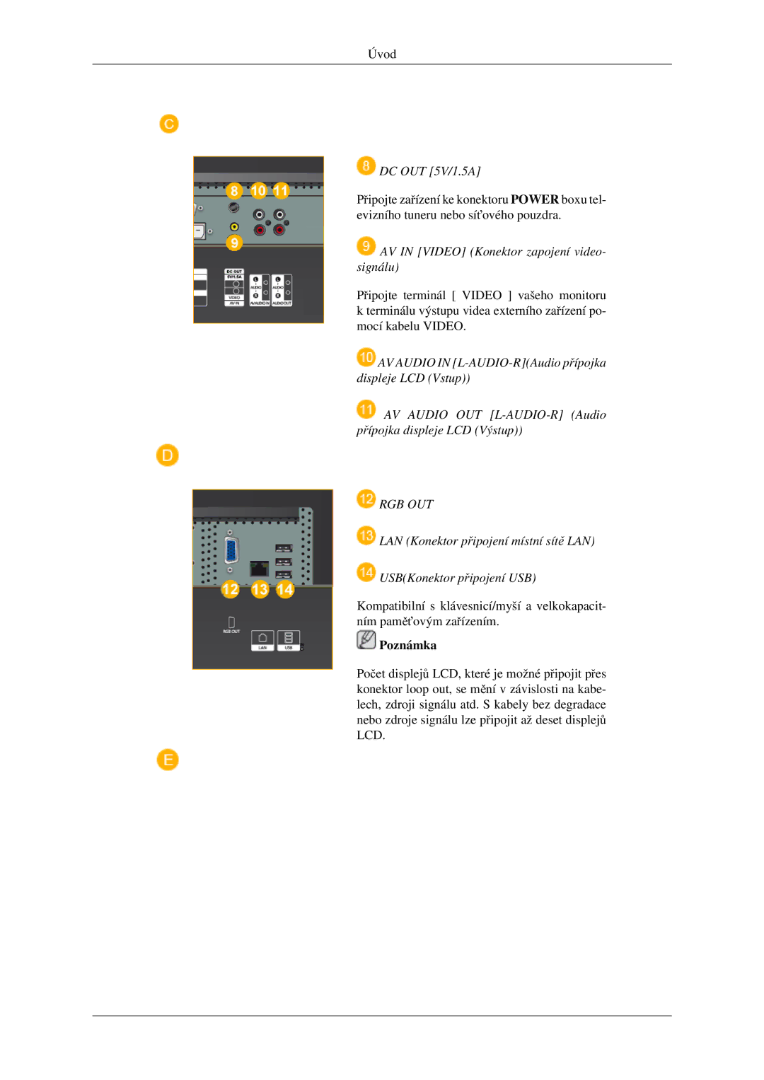 Samsung LH46TCTMBC/EN manual Rgb Out 