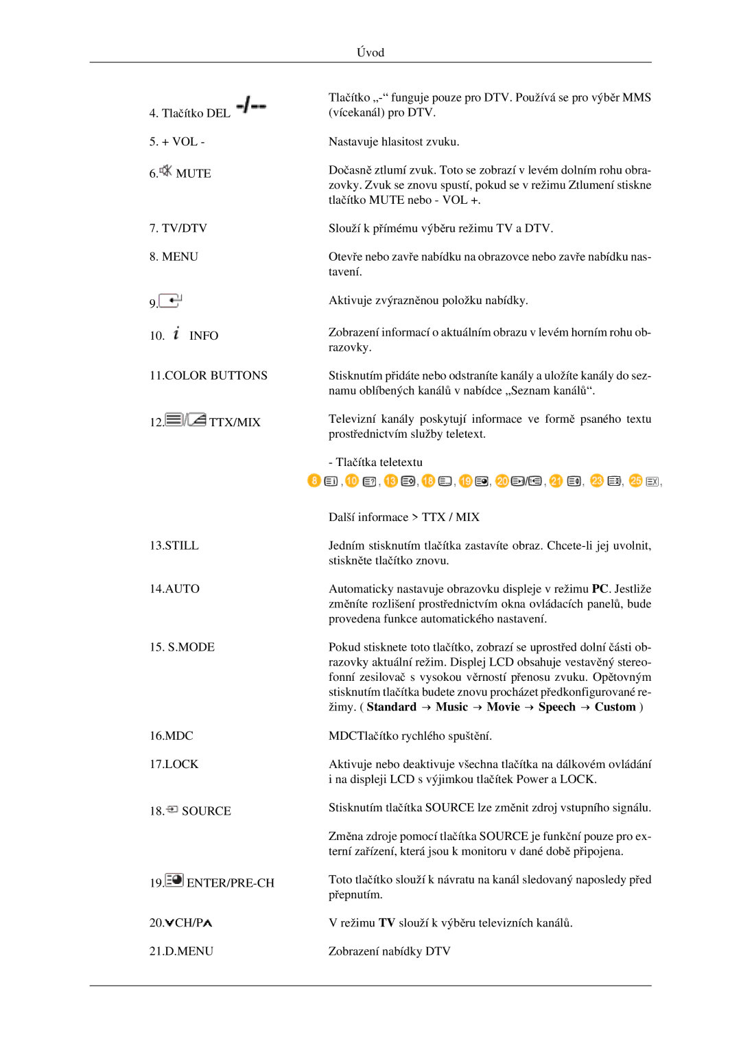 Samsung LH46TCTMBC/EN manual Still Auto, Žimy. Standard → Music → Movie → Speech → Custom 