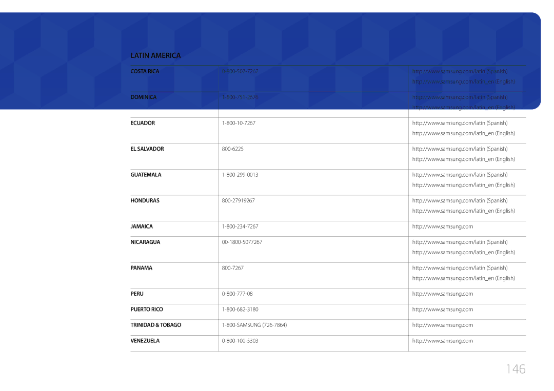 Samsung LH46UDCBLBB/EN, LH55UDCBLBB/EN manual 146 