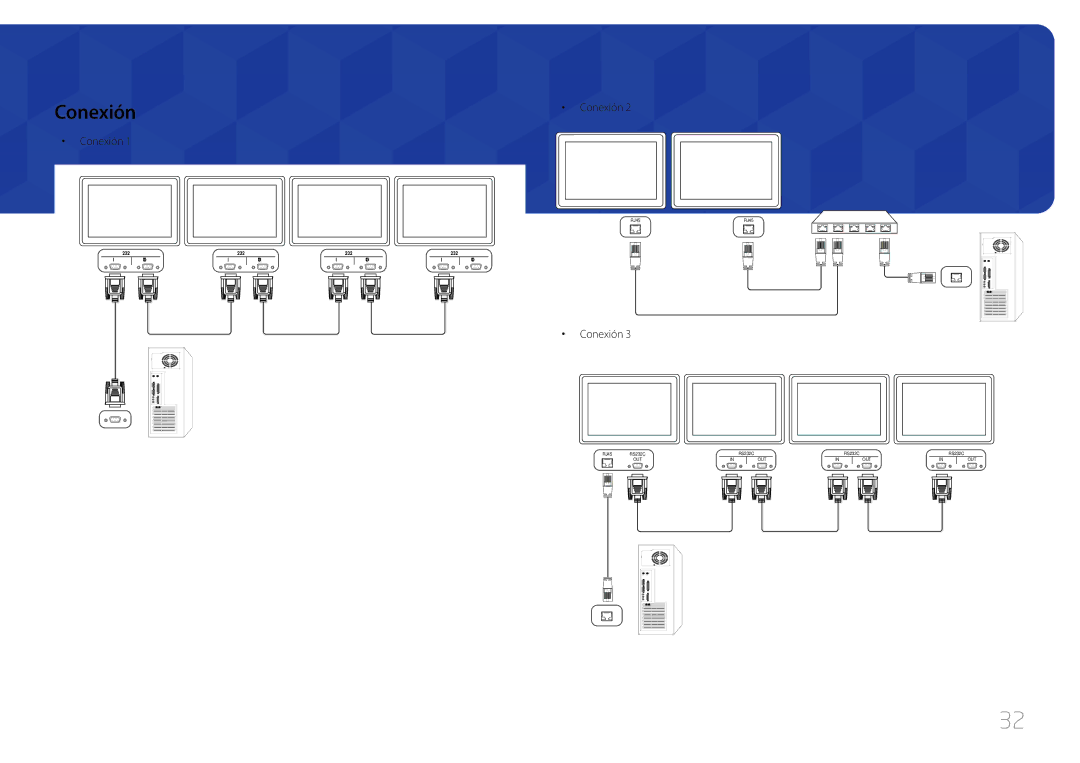 Samsung LH46UDCBLBB/EN, LH55UDCBLBB/EN manual Conexión 