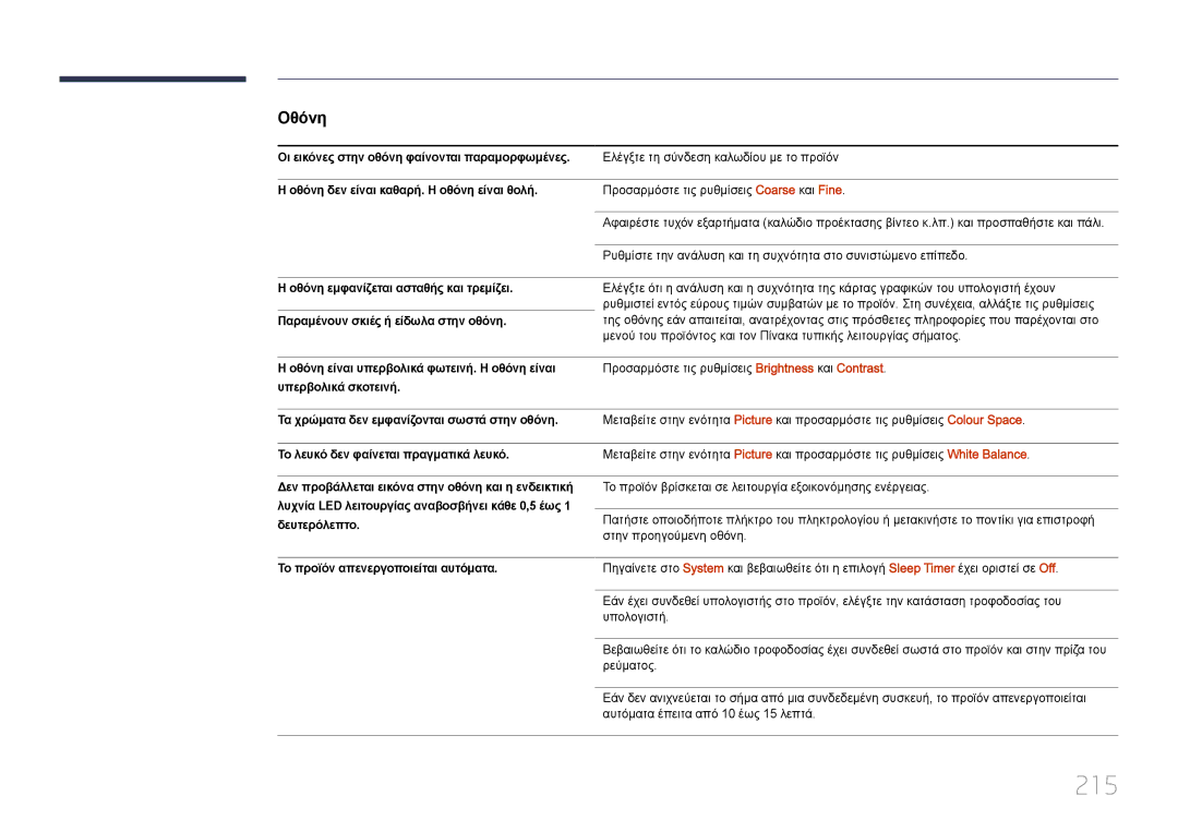 Samsung LH55UDCPLBB/EN, LH46UDCPLBB/EN manual 215 