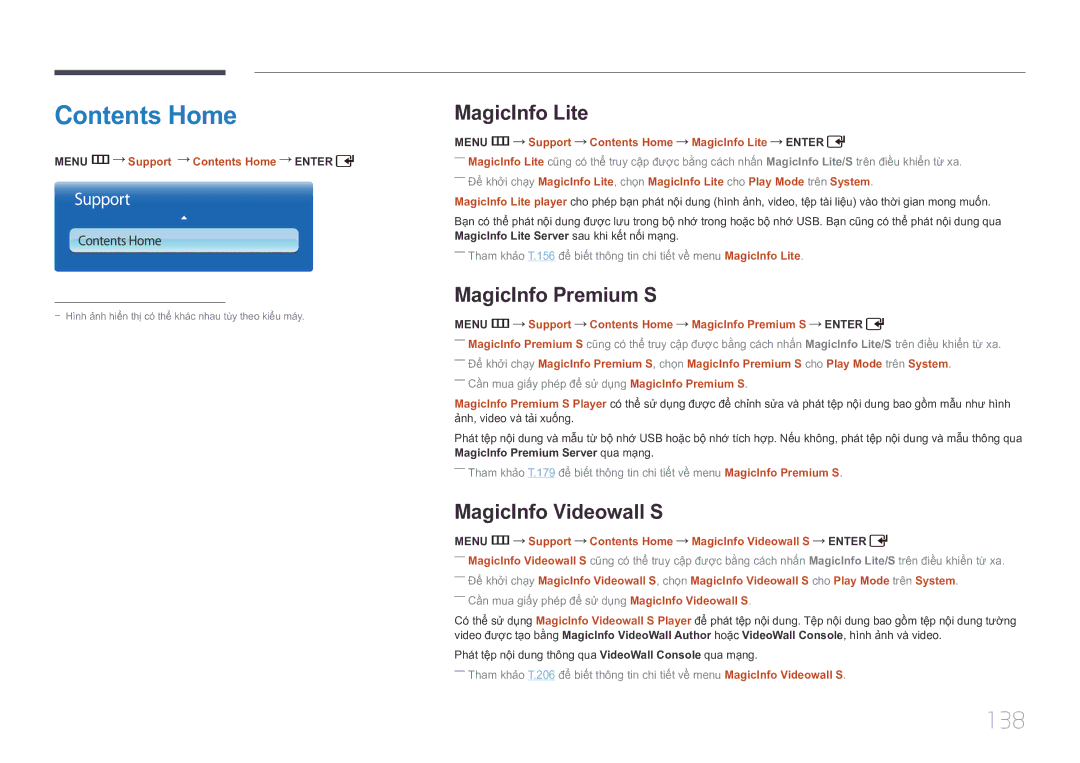 Samsung LH46UDCPLBB/XY, LH55UDCPLBB/XY manual Contents Home 