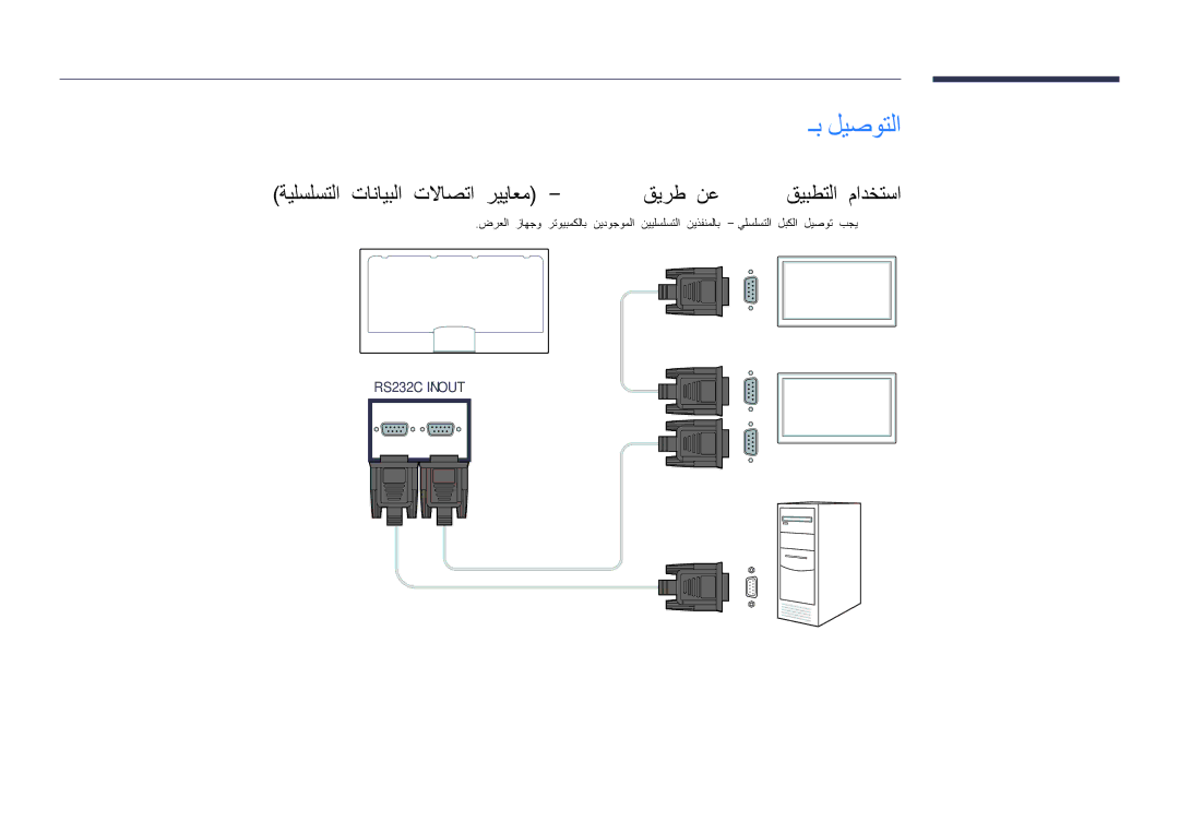 Samsung LH46UDDPUBB/HD, LH46UDDPUBB/EN, LH46UDDPUBB/UE, LH46UDDPUBB/NG manual Mdc ـب ليصوتلا 