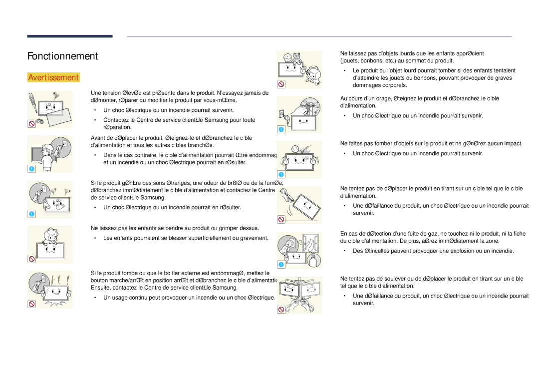 Samsung LH46UDDPUBB/EN manual Fonctionnement 