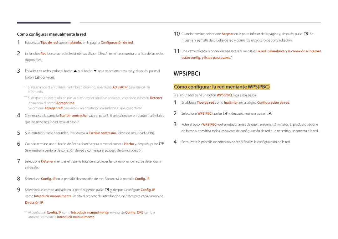 Samsung LH46UDDPUBB/EN manual Cómo configurar la red mediante Wpspbc, Conexión 