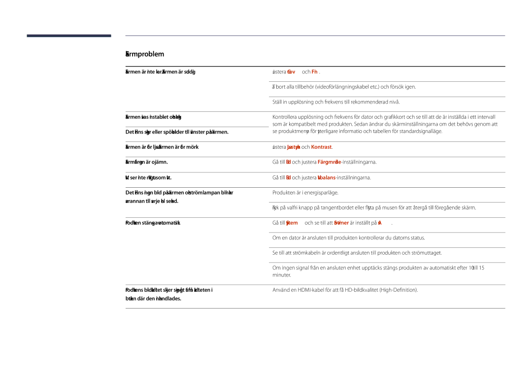 Samsung LH46UDDPUBB/EN manual Justera Ljusstyrka och Kontrast 