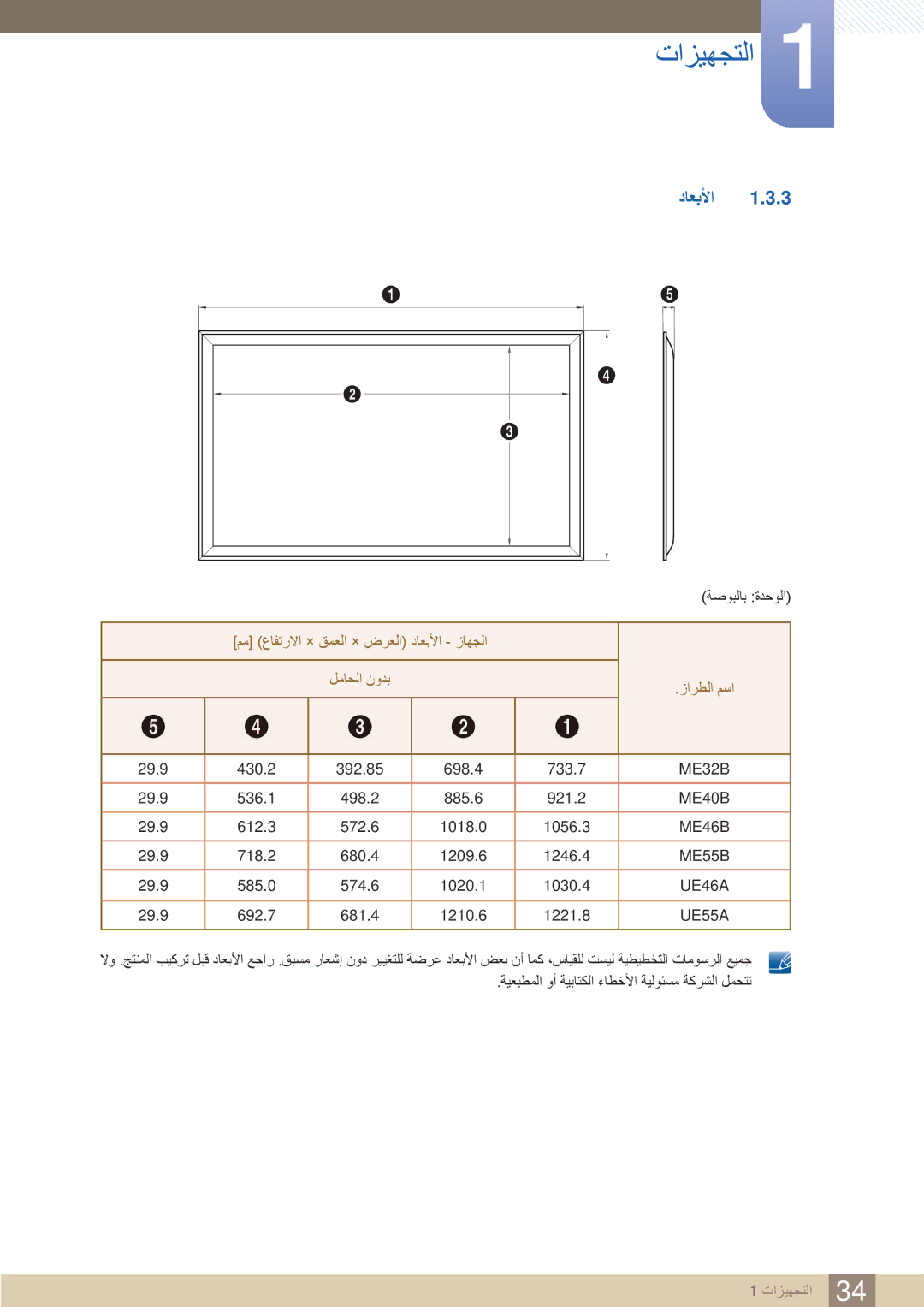 Samsung LH46UEAPLGC/NG, LH46UEAPLGC/EN, LH55UEPLGC/XY, LH46MEBPLGC/HD, LH40MEBPLGC/XY, LH46UEPLGC/XY manual داعبلأا, UE55A 