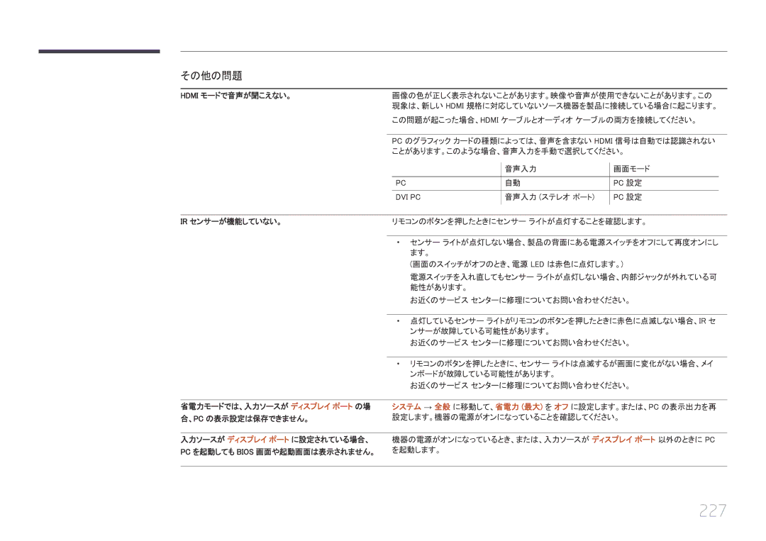 Samsung LH55UECPLGC/XJ, LH46UECPLGC/XJ manual 227 