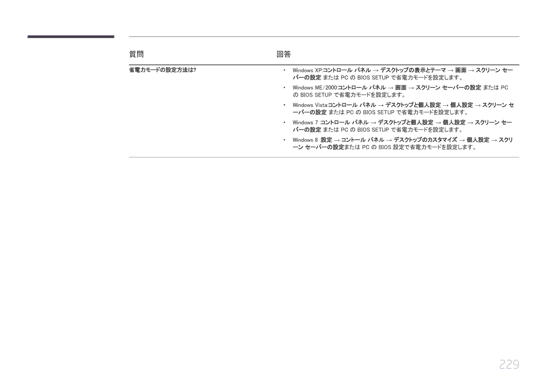 Samsung LH55UECPLGC/XJ, LH46UECPLGC/XJ manual 229 