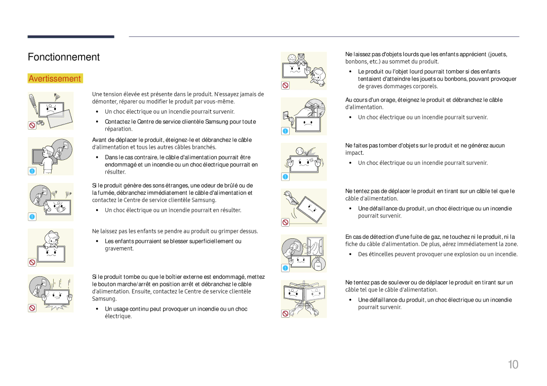 Samsung LH46UHFCLBB/EN manual Fonctionnement 