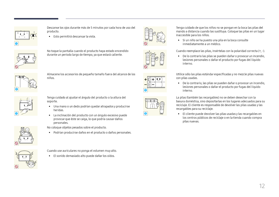 Samsung LH46UHFCLBB/EN manual Podrían producirse daños en el producto o daños personales 