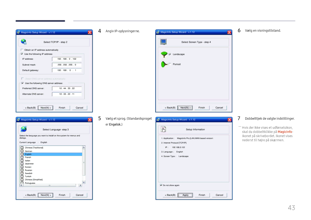 Samsung LH46UHFCLBB/EN manual Vælg en visningstilstand 