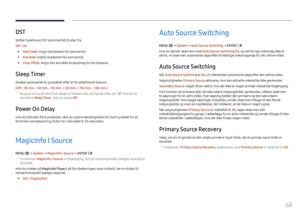 Samsung LH46UHFCLBB/EN manual MagicInfo I Source, Auto Source Switching 