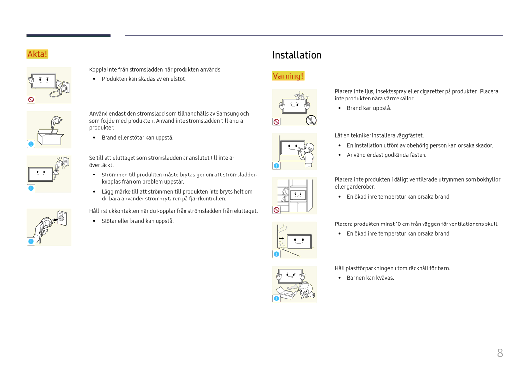 Samsung LH46UHFCLBB/EN manual Installation 