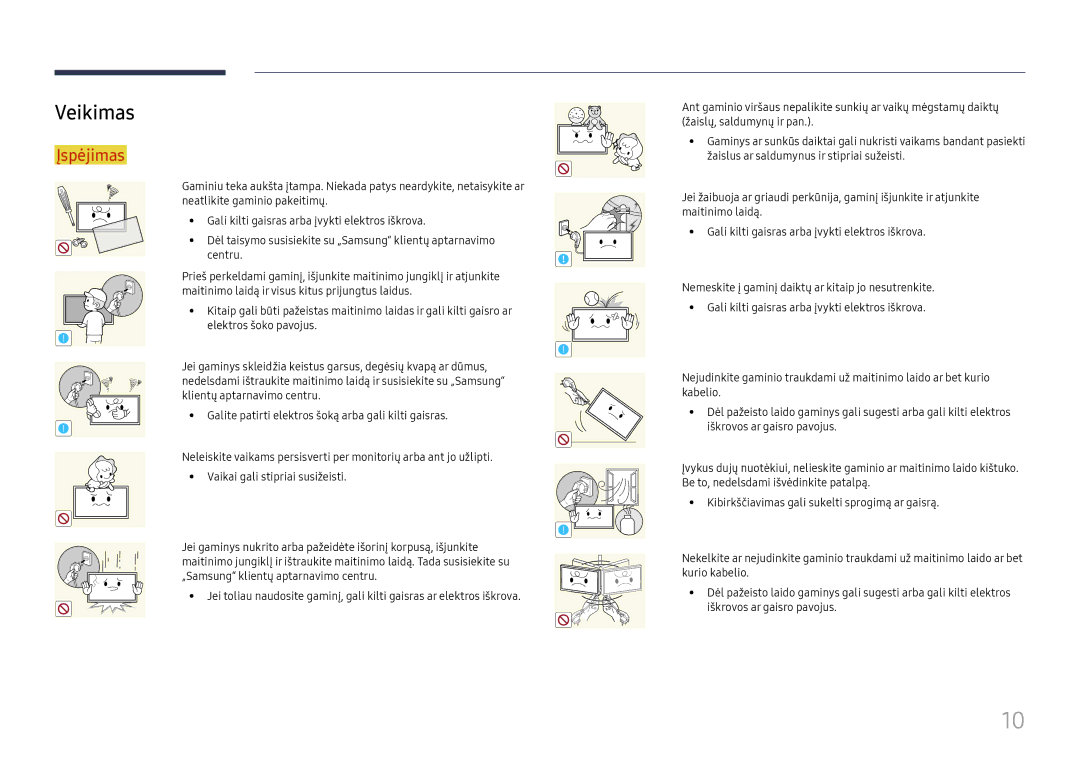 Samsung LH46UHFCLBB/EN manual Veikimas 