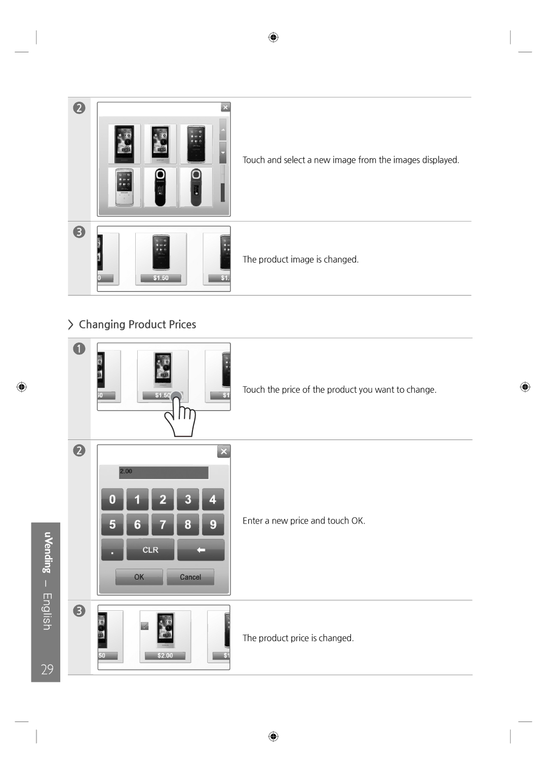 Samsung LH46UTUQBC/EN manual Changing Product Prices 