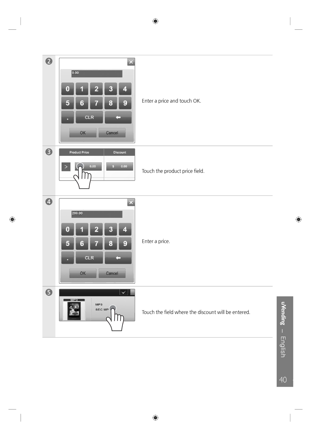 Samsung LH46UTUQBC/EN manual UVending English 