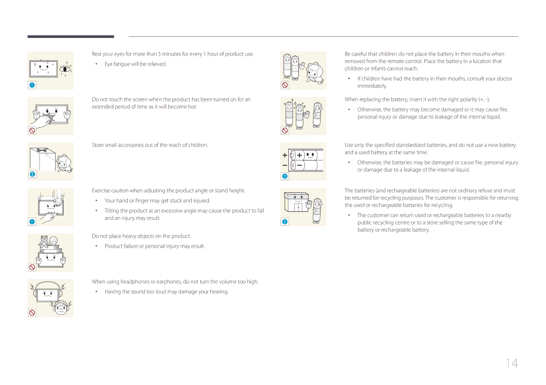 Samsung LH55DBEPLGC/NG, LH48DMEPLGC/EN, LH40DHEPLGC/EN, LH32DBEPLGC/EN, LH55DMEPLGC/EN, LH55DBEPLGC/EN, LH40DMEPLGC/EN manual 