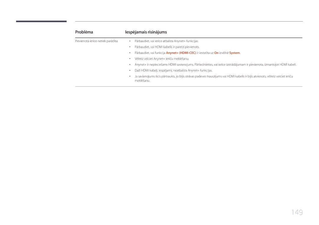 Samsung LH55DHEPLGC/EN, LH48DMEPLGC/EN, LH40DHEPLGC/EN, LH32DBEPLGC/EN, LH55DMEPLGC/EN, LH55DBEPLGC/EN, LH40DMEPLGC/EN manual 149 