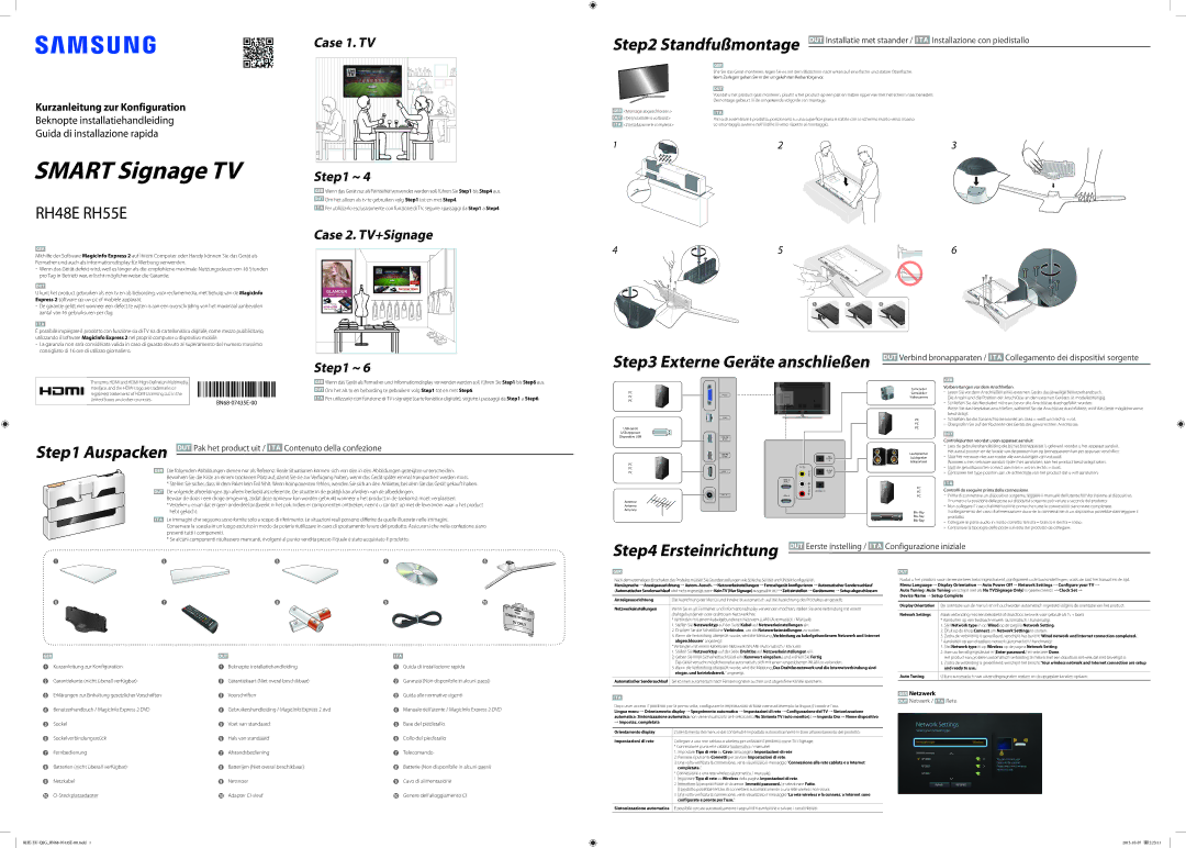 Samsung LH55RHEELGW/EN, LH48RHEELGW/EN manual Smart Signage TV Kasutusjuhend 