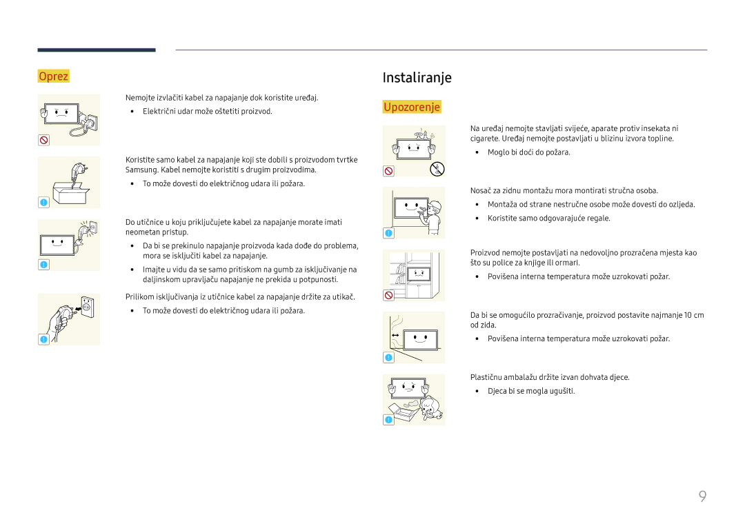 Samsung LH49DCHPLGC/EN manual Instaliranje 