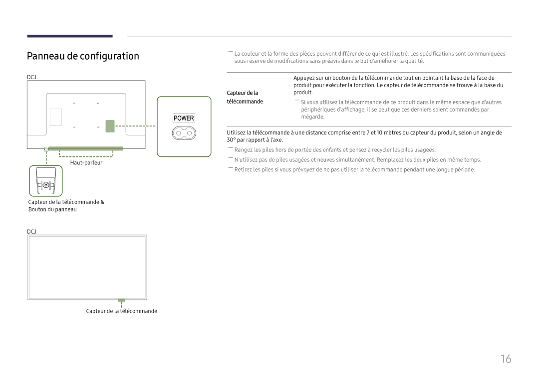 Samsung LH43DCJPLGC/EN, LH49DCJPLGC/EN, LH49DCHPLGC/EN manual Dcj 