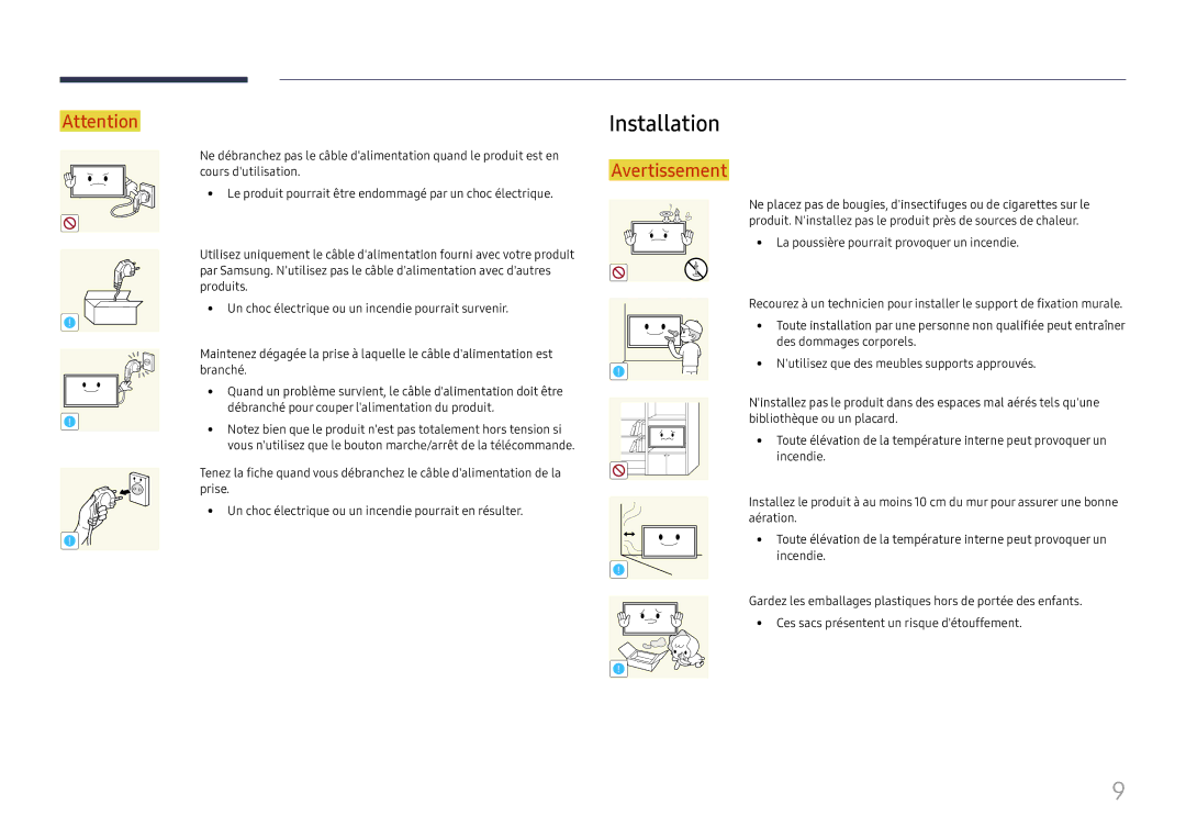 Samsung LH49DCJPLGC/EN, LH43DCJPLGC/EN, LH49DCHPLGC/EN manual Installation 