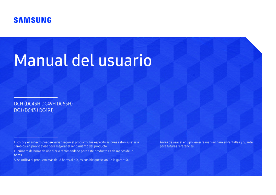 Samsung LH43DCJPLGC/EN, LH49DCJPLGC/EN, LH49DCHPLGC/EN manual Bruksanvisning 