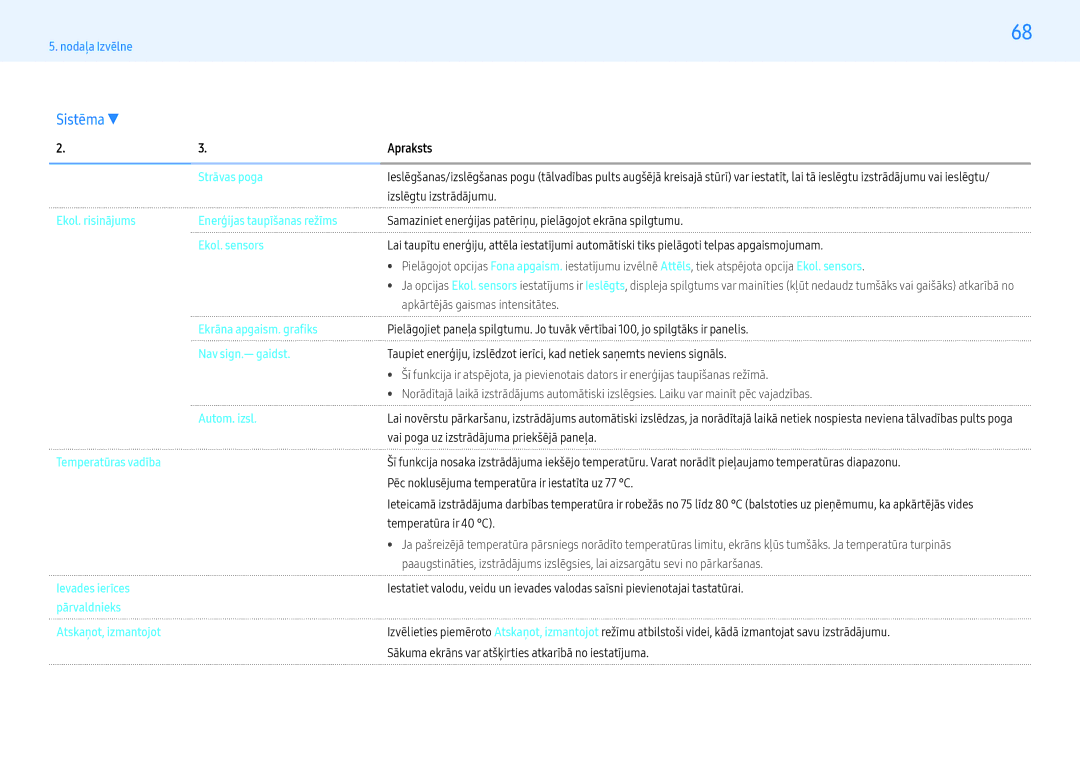 Samsung LH49PHFPBGC/EN manual Strāvas poga, Izslēgtu izstrādājumu, Autom. izsl, Vai poga uz izstrādājuma priekšējā paneļa 