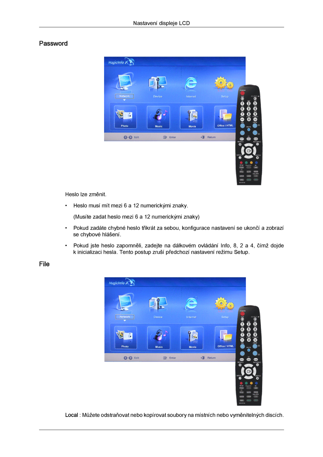 Samsung LH52BPTLBC/EN, LH52BPPLBC/EN manual Password, File 